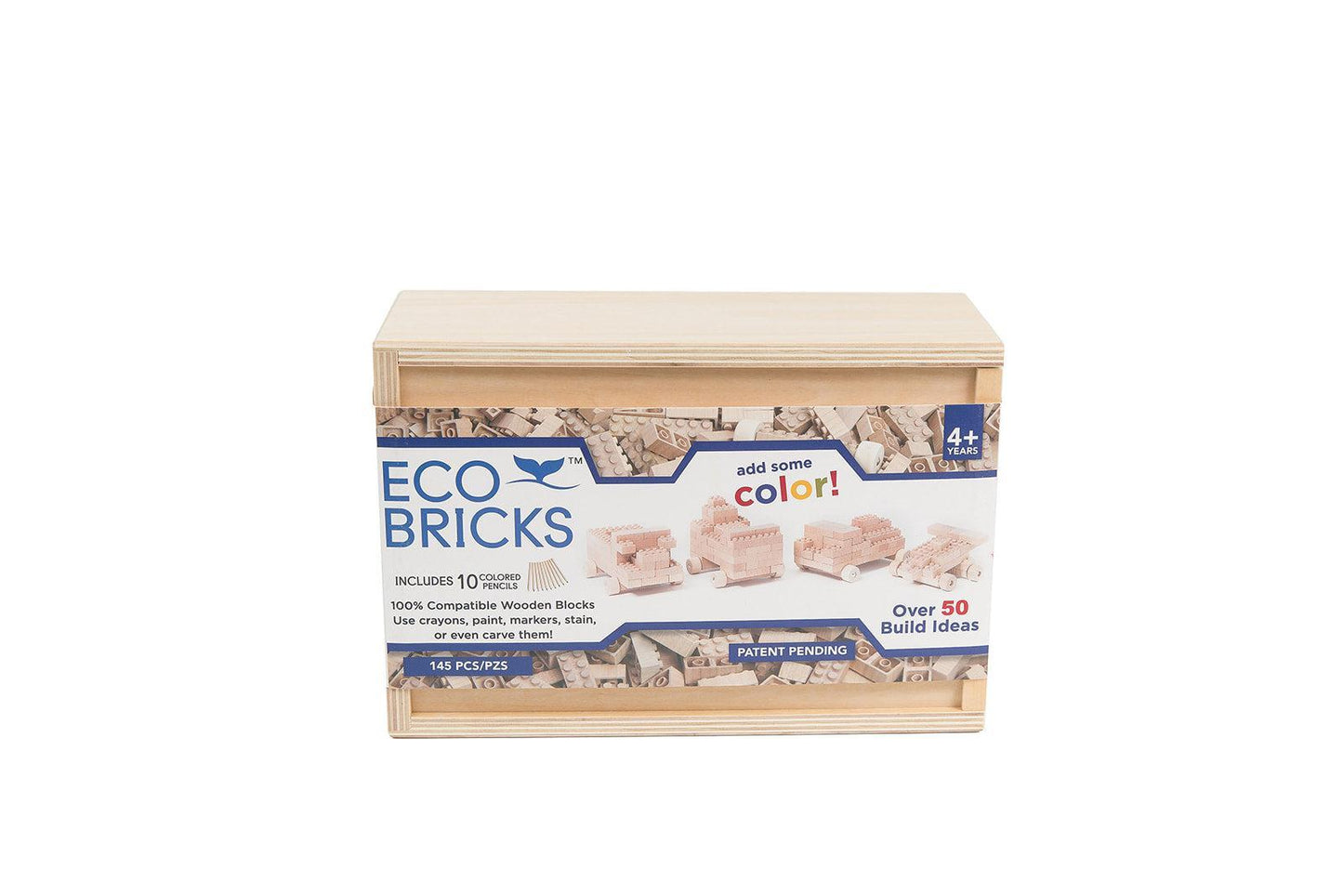 The box of Eco Bricks with the packaging. 