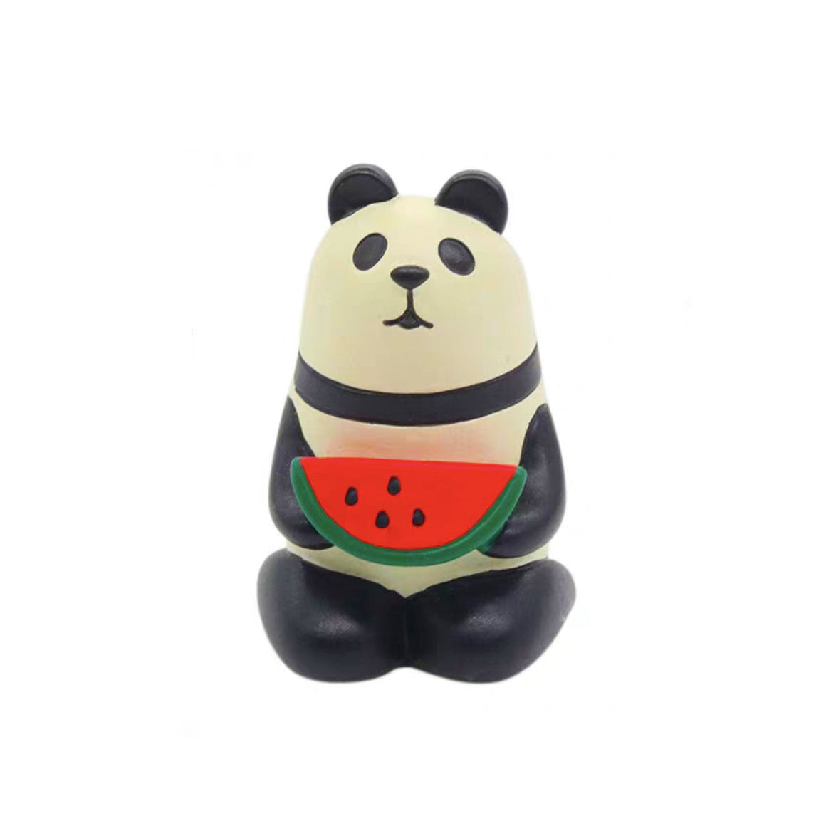 Pawsome Figurines #318 of a panda eating a watermelon.