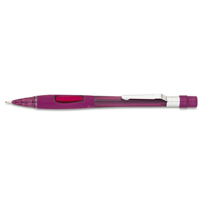 The Pentel PD349TB 0.9mm Mechanical Pencil in a plum color barrel. 