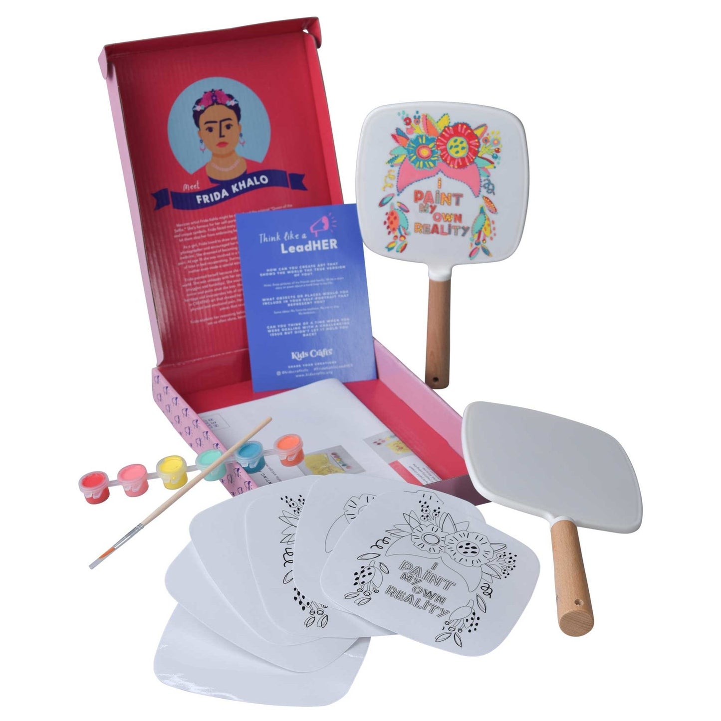 Teach your child to be a Trailblazer not a Spectator with the Frida Kahlo inspired Create Like Frida Self-Portrait Mirror Painting Kit.