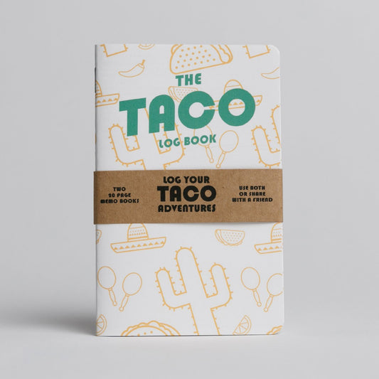 The Taco Log Book: Log Your Taco Adventures Memo Books. Two 20-page memo books.